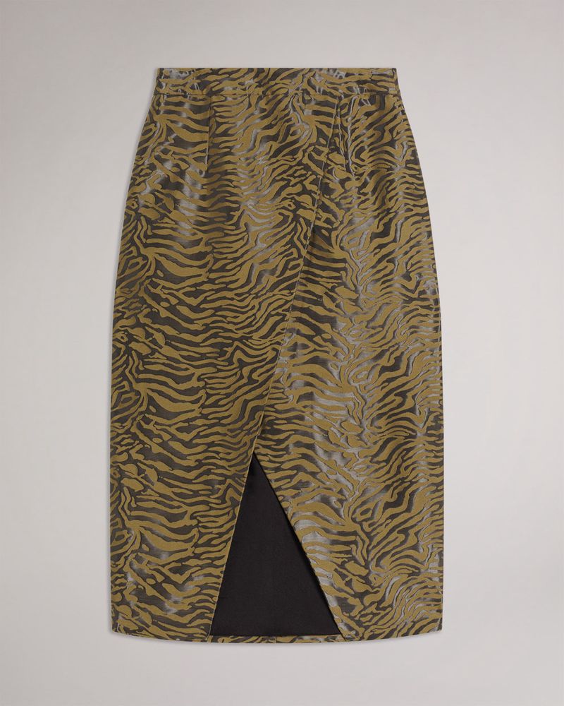 Ted Baker Zanthie Fixed Wrap Midi Kjolar Dam Svarta | ZGY-280967