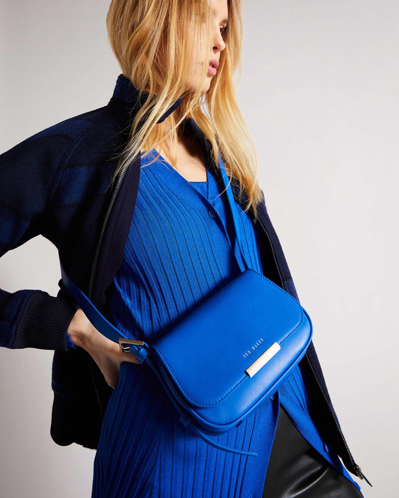 Ted Baker ira Curveduette Cross Body Crossbody Väska Dam Blå | HWB-532408