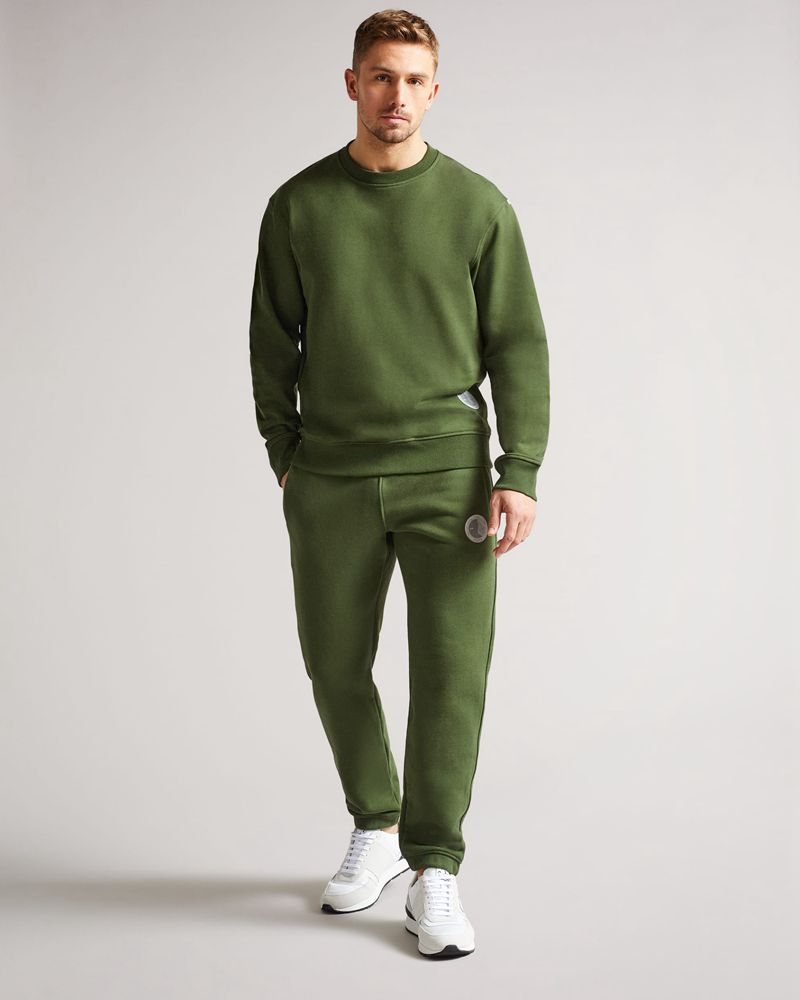 Ted Baker Akabusi Active Jersey Joggers Byxor Herr Khaki | KLP-053748