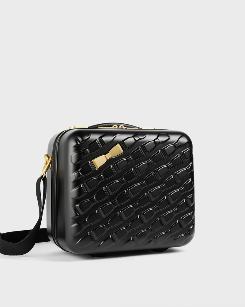 Ted Baker Beelle Tbw0304 Bow Detail Vanity Case Resväskor Dam Svarta | RUY-143927