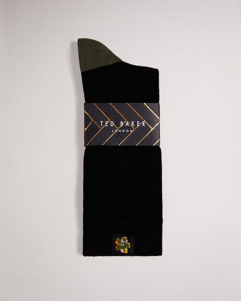 Ted Baker Clasic Plain Strumpor Herr Svarta | VFL-861579