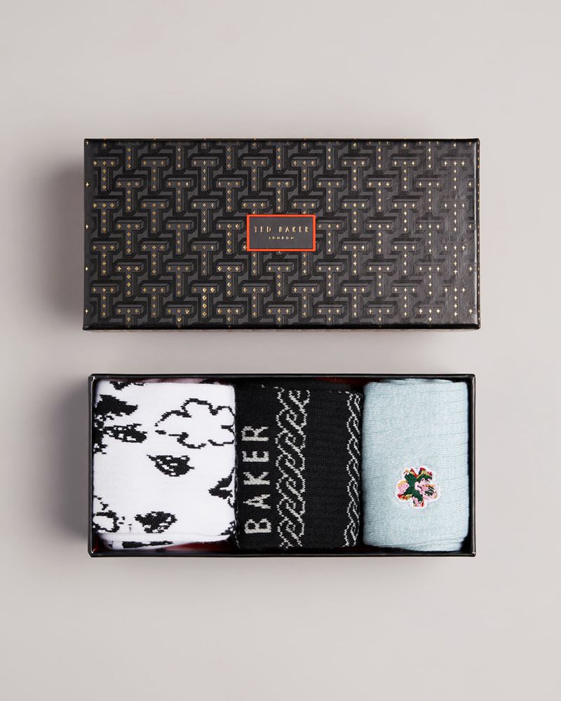 Ted Baker Coolpak Three Pack Of Strumpor Herr Olika Färger | FDM-359712