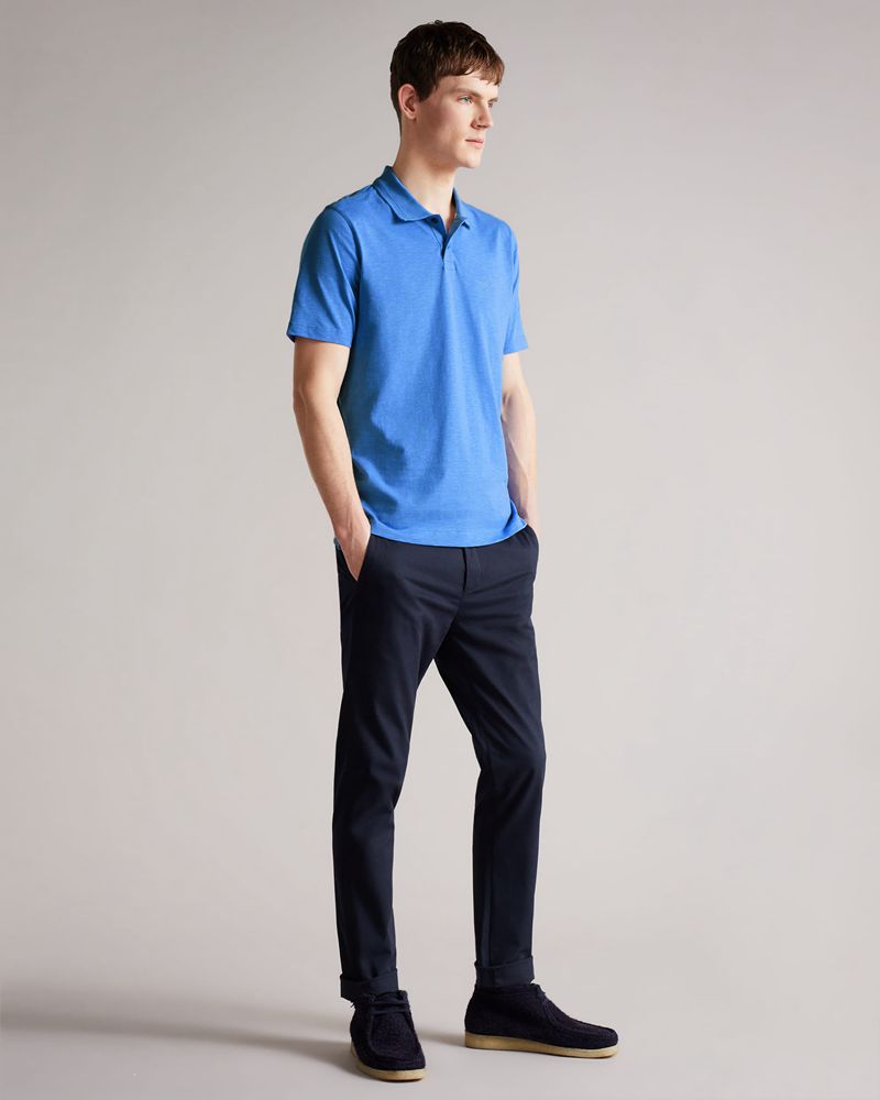 Ted Baker Delvin Sleeve Polo Blast Herr Blå | MDO-745390