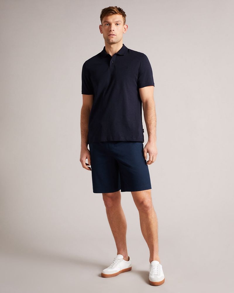 Ted Baker Delvin Sleeve Polo Blast Herr Marinblå | TEV-478032