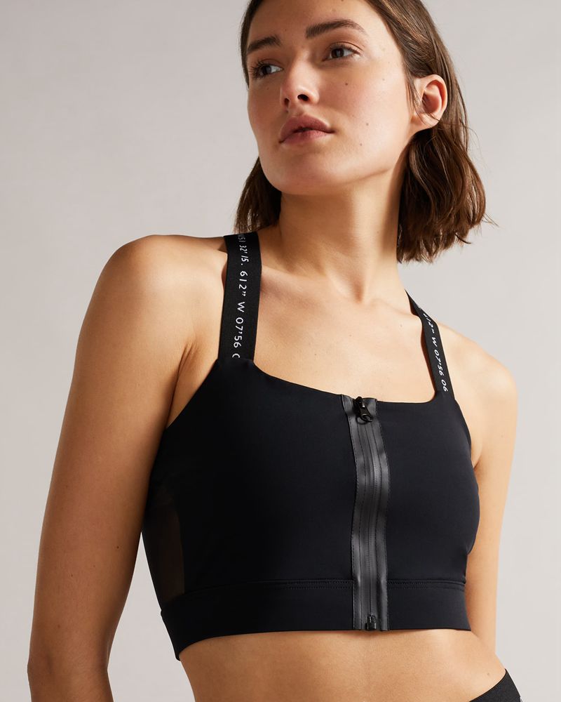 Ted Baker Fiores Activewear Ärmlös Blast Dam Svarta | ROU-903176