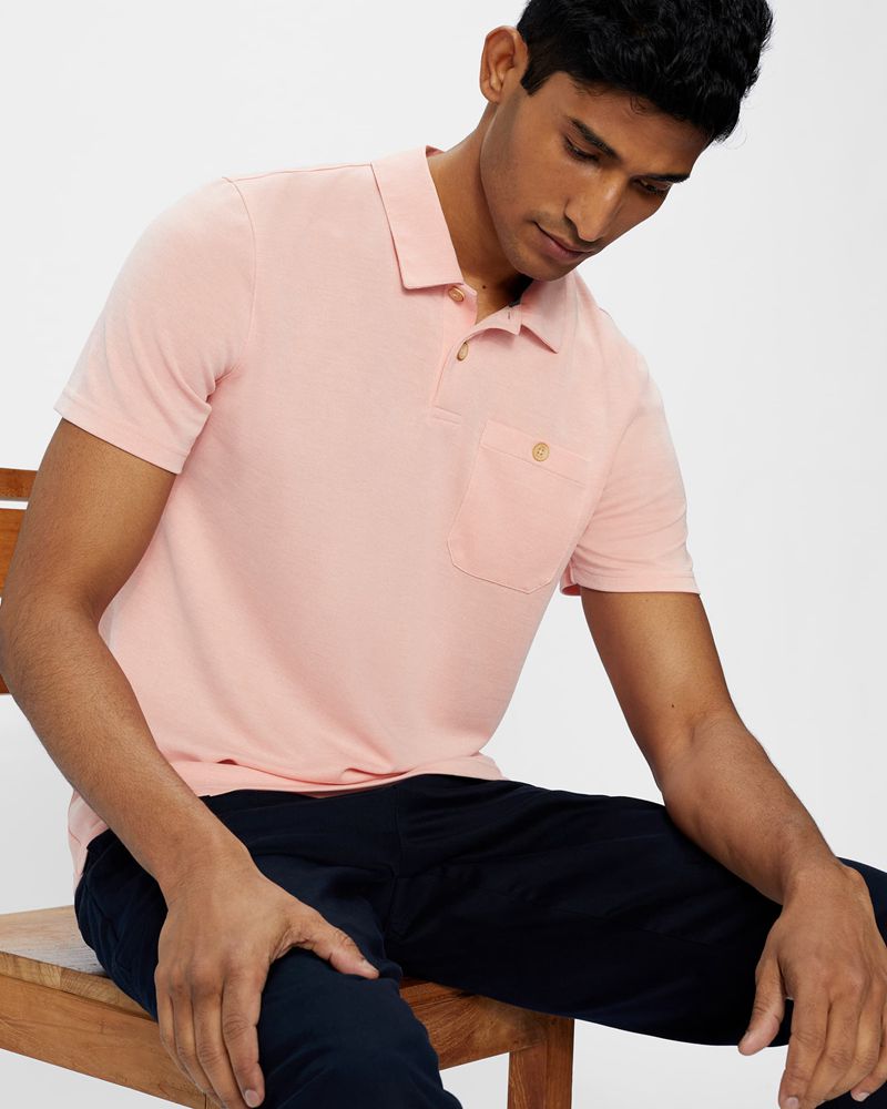 Ted Baker Hawka Ss Soft Touch Polo Blast Herr Orange | WHS-184927