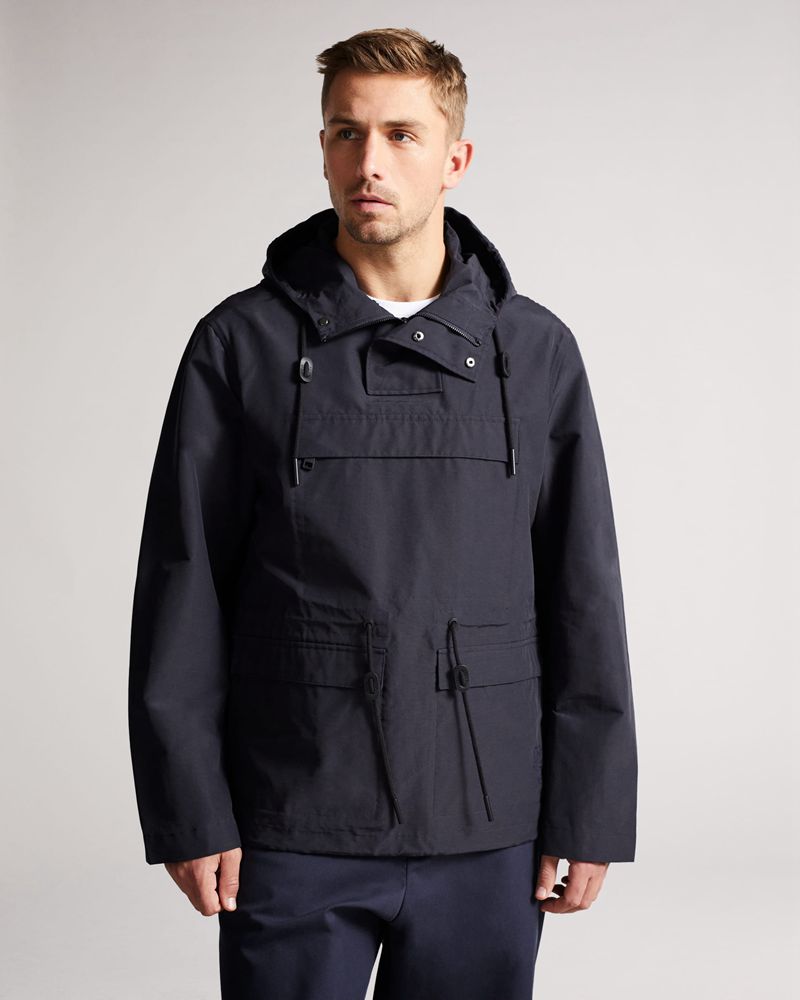 Ted Baker Hermon Overhead Jacka Herr Marinblå | CLH-169704
