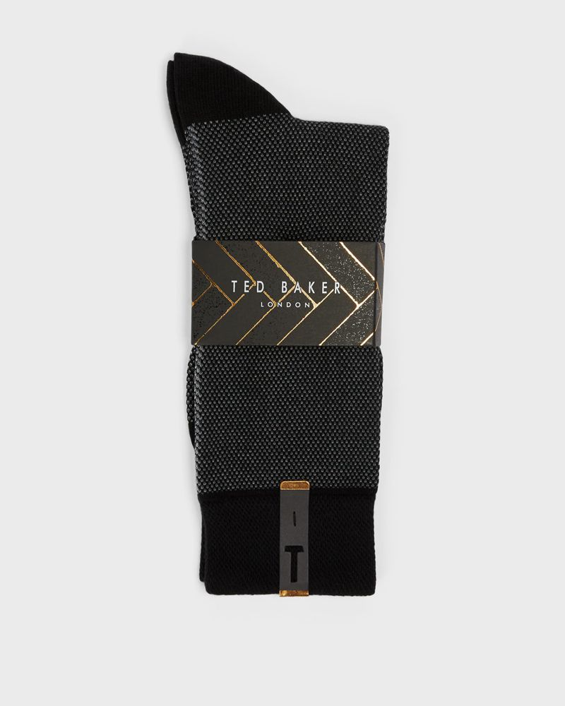 Ted Baker Joaquin Striped Coloured Strumpor Herr Gray | SMJ-623580
