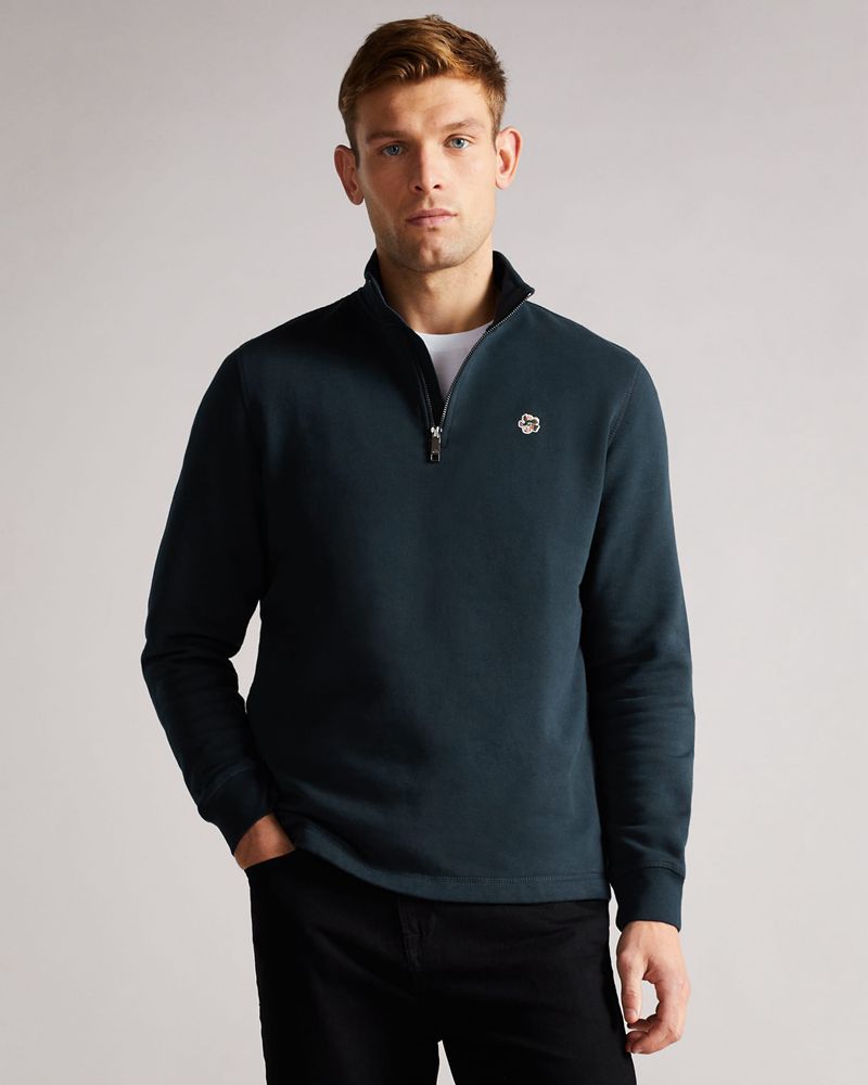 Ted Baker Kilbrn High Neck Blast Herr Marinblå | KDF-690328