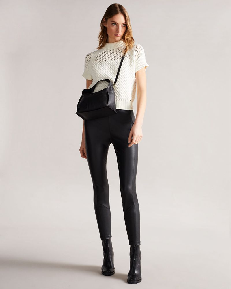 Ted Baker Madson Pu Legging Byxor Dam Svarta | KCN-063189