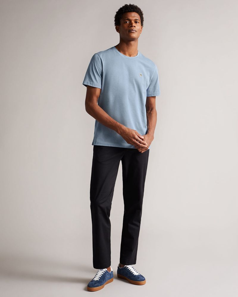 Ted Baker Oxford Sleeve T Blast Herr Blå | CBJ-260943