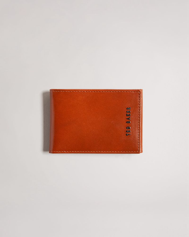 Ted Baker Sammey Folded Läder Cardholder Plånbok Herr Orange | YQT-061823