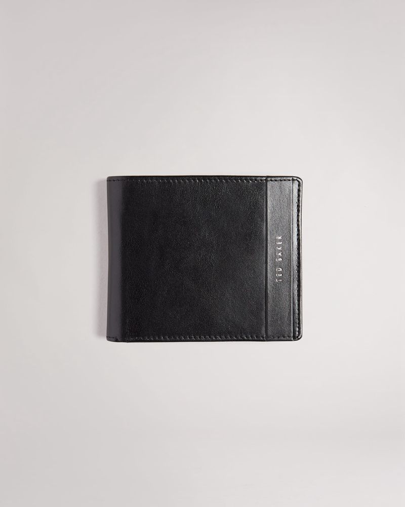 Ted Baker Stuert Läder Bifold Plånbok Herr Svarta | ULJ-753826