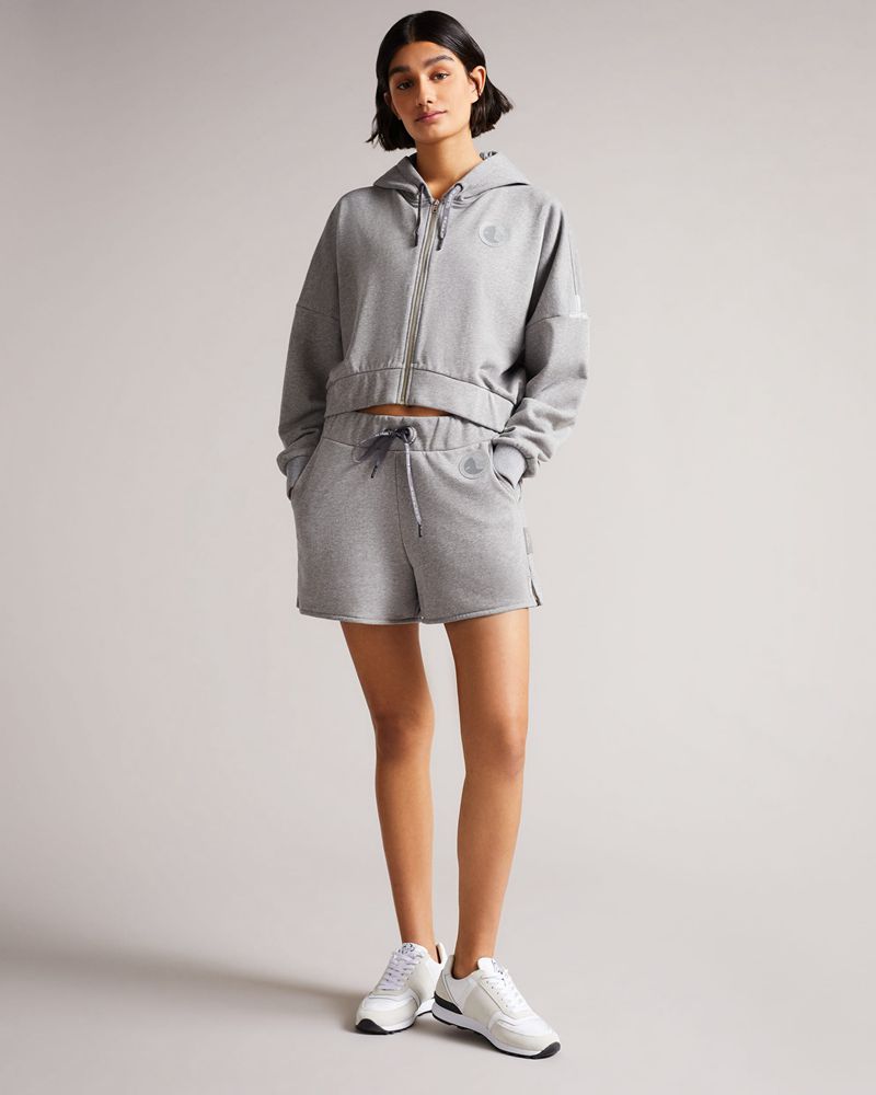 Ted Baker Tika Jersey Shorts Dam Gray | FDP-279168