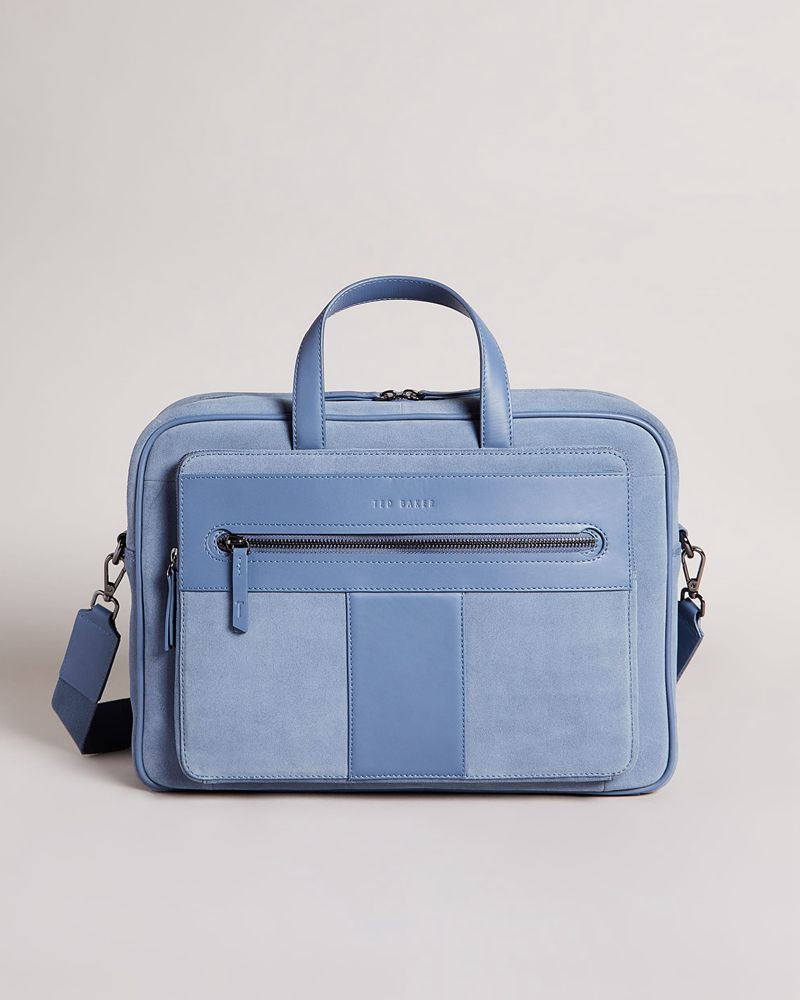 Ted Baker Tyrese Mocka T Väska Herr Blå | CKO-510283