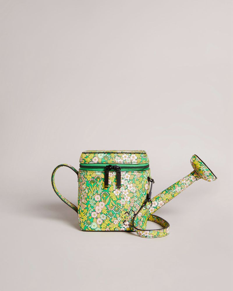 Ted Baker Watercn Flirty Texture Floral Watering Can Crossbody Väska Dam Gula | ZGT-182650